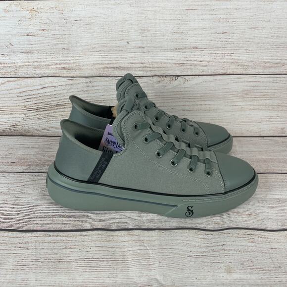 Skechers Snoop One Boss Life Mens Sz 8 Womens Sz 9.5 Sneakers Canvas Olive Green - Picture 5 of 11
